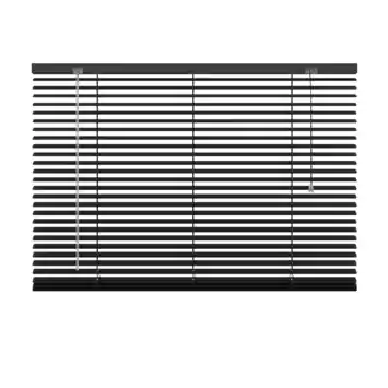 KARWEI aluminium jaloezie 25 mm zwart (kleurnr. 203) 120x130 cm (bxh)
