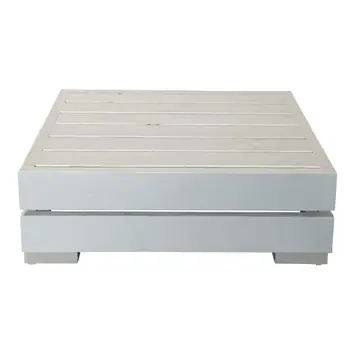 Salontafel Calgary wit steigerhout 70 x 70 cm