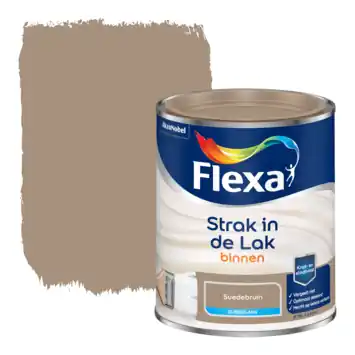 Flexa Strak in de Lak binnenlak zijdeglans suedebruin 750 ml
