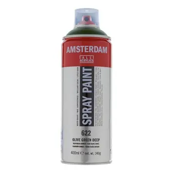 Amsterdam verf acrylverfspray olijfgroen donker 400ml