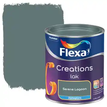 Flexa Creations binnenlak zijdeglans serene lagoon 750 ml