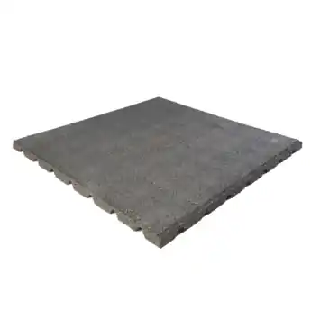 Rubber tegel grijs 50 x 50 x 2,5 cm