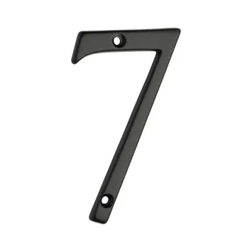 Huiscijfer 7 aluminium zwart