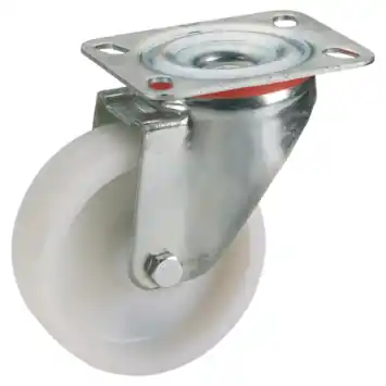 Dornerhelm zwenkwiel op plaat 80 mm