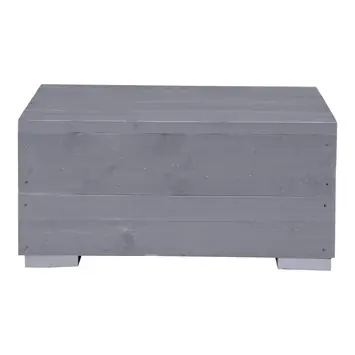 Salontafel Blijdeld grijs steigerhout 76 x 76 cm