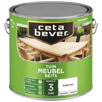 CetaBever Tuinmeubelbeits zijdeglans transparant 2,5 liter