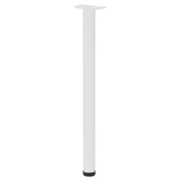 Duraline tafelpoot rond verstelbaar wit Ø5x70x72 cm