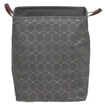 Sealskin Geometric wasmand textiel grijs 60 L