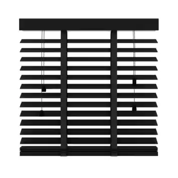 KARWEI houten jaloezie 50 mm matzwart (kleurnr. 947) 60x220 cm (bxh)