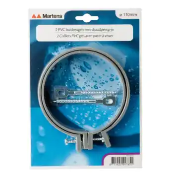 Martens ophangbeugel met pen 110 mm grijs 2 stuks