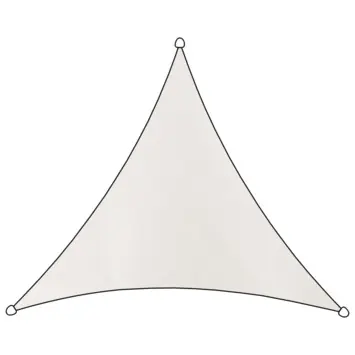 Schaduwdoek poly 3hoek 3,6M wit