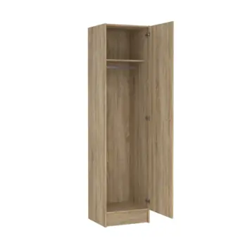 Opbergkast 1-deurs Cosmo eiken spaanplaat 200 x 49,2 x 47,1 cm