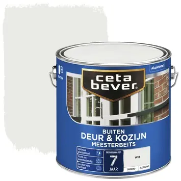 CetaBever Meesterbeits Deur & Kozijn zijdeglans dekkend wit 2,5 liter