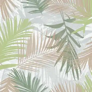 Vliesbehang jungle glam wit-goud-groen (dessin 104265)