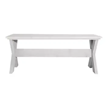 Eettafel Ingeburg wit steigerhout 95 x 200 cm