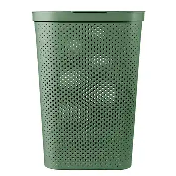 Curver Infinity Dots wasmand groen 60 L