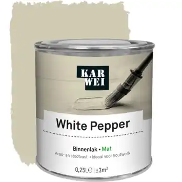 KARWEI binnenlak mat white pepper 250 ml