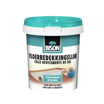 Bison vloerbedekkingslijm verwijderbaar pot 750 g