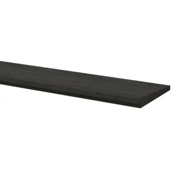 Zweeds rabatdeel Douglas hout zwart 1,2/2,7 x 19 x 240 cm
