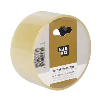 KARWEI verpakkingstape transparant 66 m x 50 mm