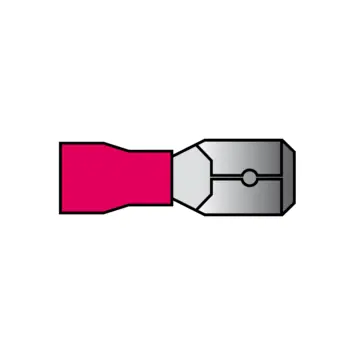 Carpoint Vlakstekker 540 Rood 6.3x0.8mm 10 Stuks