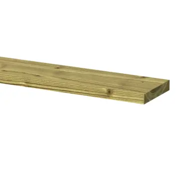 Tuinplank grenen hout ruw 240 x 1,9 x 9,8 cm