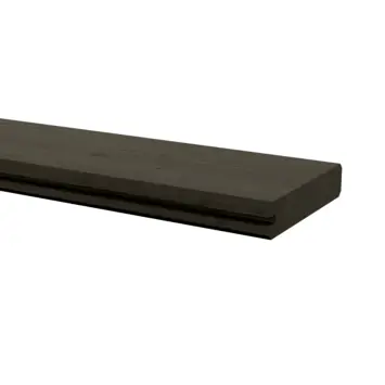 Afdekprofielplank grenenhout antraciet ca. 180 x 14,5 x 2,8 cm