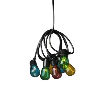 Feestverlichting lichtsnoer 20 multicolor LED lamen