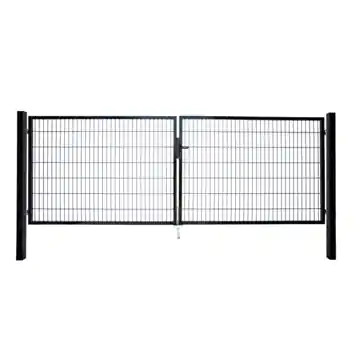 Giardino dubbele tuinpoort Roma/Milano zwart 180 x 400 cm (2 x 200 cm)