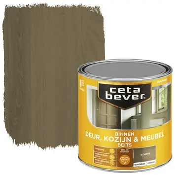 CetaBever Deur, Kozijn & Meubelbeits zijdeglans transparant schors 250 ml