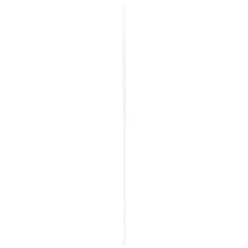 Vensterbanklat rond MDF wit gegrond 25x28 mm lengte 260 cm
