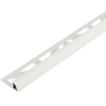Tegelprofiel kwartrond PVC wit 12,5 mm 300 cm
