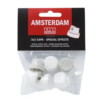 Amsterdam verf spuitbussen caps effect (2x3 stuks)