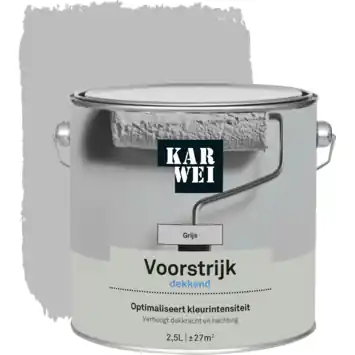 KARWEI voorstrijk dekkend grijs 2,5 liter
