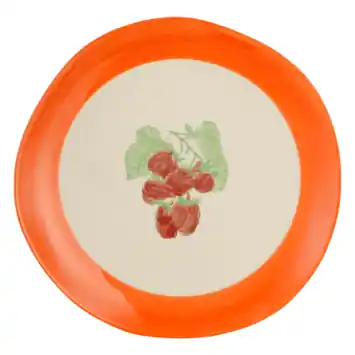 Dinerbord fruit oranje - h2,5xd26 cm