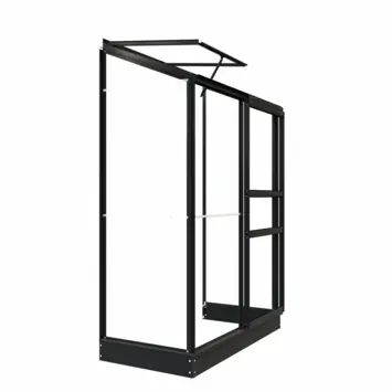 Royal Well Emma I muurkas aluminium zwart 0,91 m²