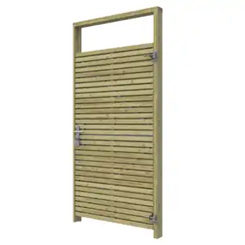 Tuinpoort pakket Andalusië hout horizontaal 99 x 178 cm