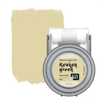 Karwei Kleurtester muurverf mat keuken groen 55 ml