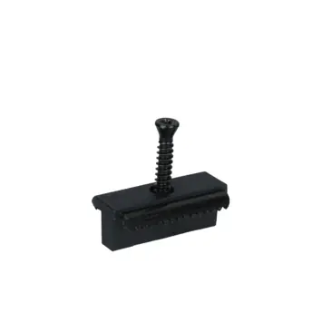 WPC montageclips voor planken zwart 100 stuks