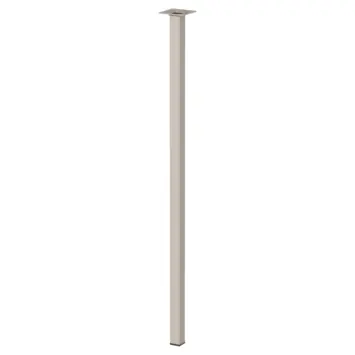 Duraline meubelpoot vierkant zand / beige staal 2,5x2,5x75 cm