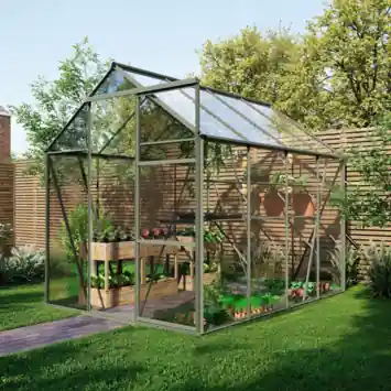 Royal Well Kate II kweekkas full option aluminium groengrijs 4,83 m²