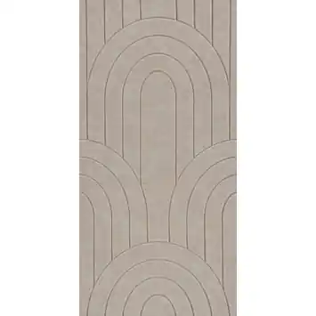 Viltpaneel gebogen lijnen zand 60x30 cm 4 stuks