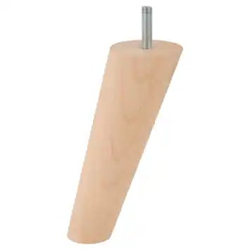 Duraline meubelpoot kegelhoek beuken Ø3x5x13 cm