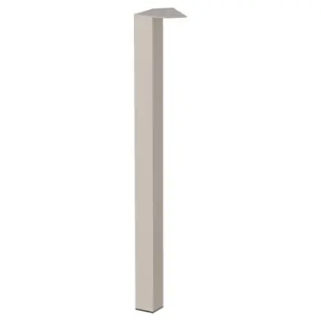 Duraline meubelpoot vierkant zand / beige staal 5x5x72 cm