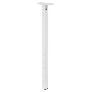 Duraline meubelpoot verstelbaar vierkant wit staal 3x3x63x90 cm