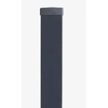 Profielpaal vierkant antraciet 6 x 6 cm, lengte 240 cm