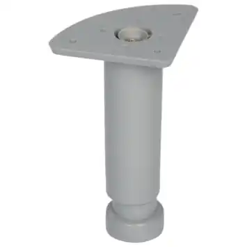 Duraline meubelpoot rond grijs Ø3,5x12x18 cm