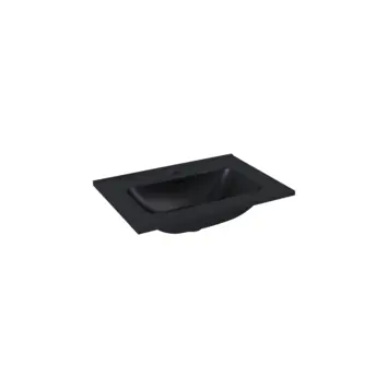 Atlantic wastafel Skappa zwart keramiek 60 cm