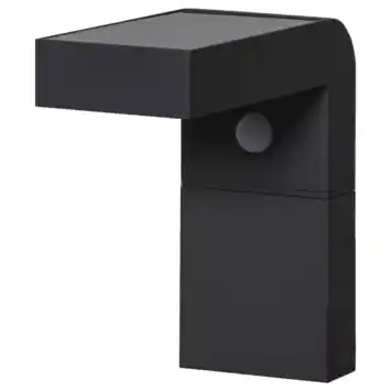 Eglo solar wandlamp Baracconi met bewegingssensor zwart