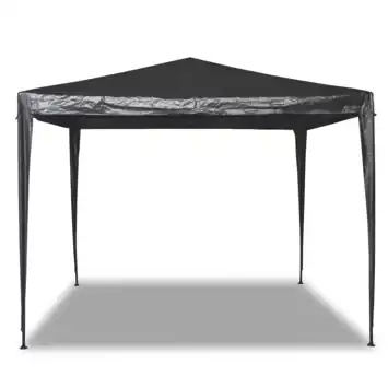 Handson partytent Caribe zwart 2,75x2,75 m waterafstotend